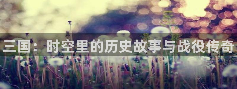 蓝冠娱乐注册登录平台：三国：时空里的历史故事与战役传奇